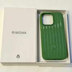 RIMOWA グリーン ストライプ iPhoneケース Rimowa iphone case compatible for iPhone 14 Pro Cactus Green